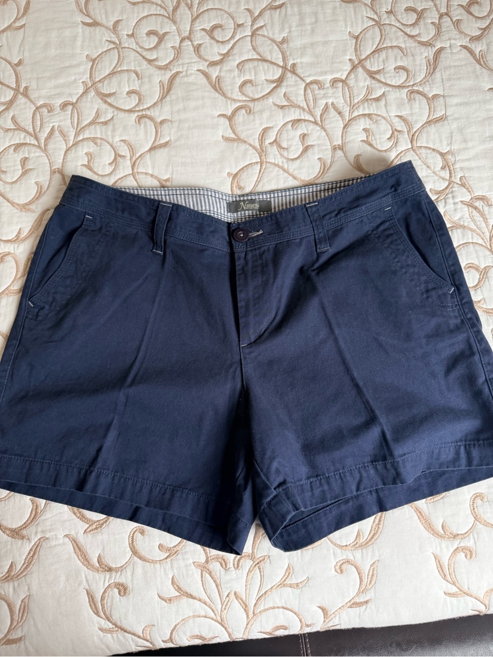 Navy Women's Casual Cotton Shorts